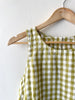 Chartreuse Gingham Top