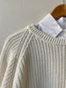 Cotton Shaker Knit Sweater