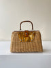 Lacquered Wicker Handbag | 1950s