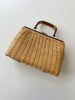 Lacquered Wicker Handbag | 1950s