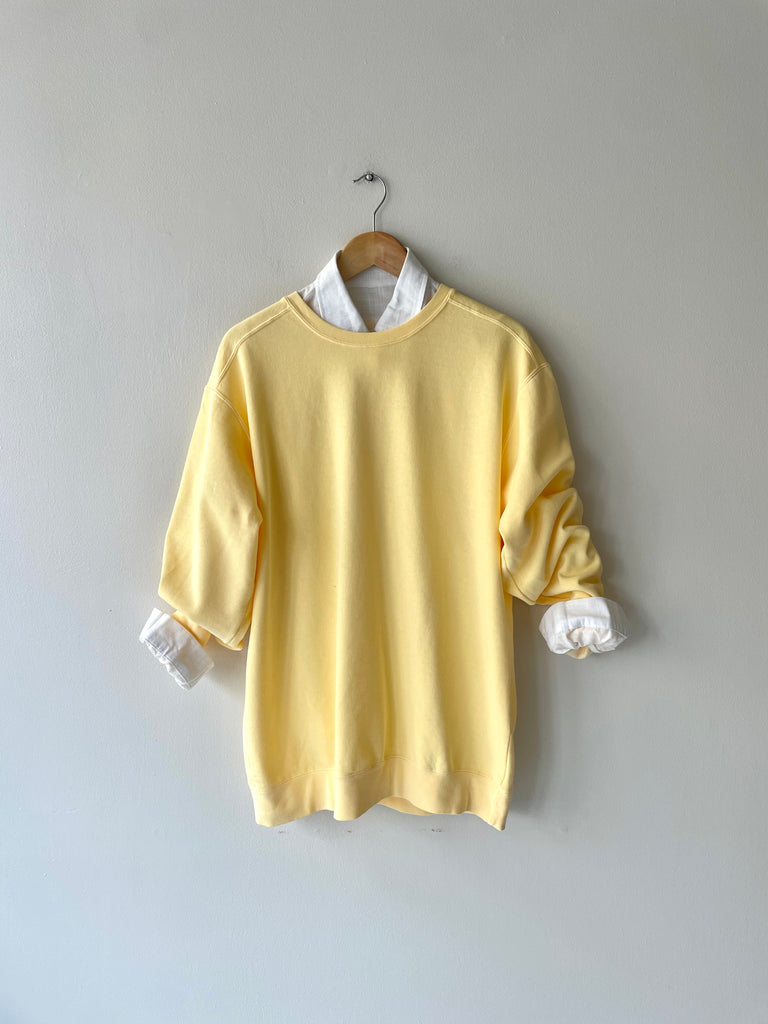 Butter Yellow Blank Sweatshirt