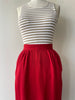 Bright Cherry Skirt | 1940s
