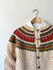 Handknit Fair Isle Cardigan | 1960s