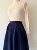 Navy Corduroy Skirt | 1970s