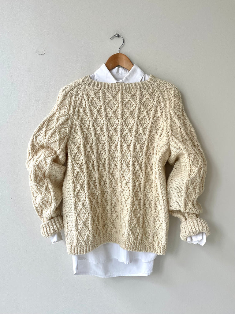 Cable Twist Wool Sweater