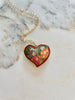 Cloisonné Cutout Heart Necklace