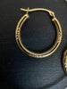 10K Gold Laurel Hoops