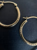 10K Gold Laurel Hoops