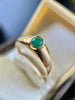 Vintage 9K Gold & Green Agate Ring