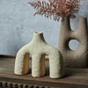 Twin Arch Cement Vase Scuplture