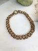 Antique Victorian 9K Rose Gold Curb Bracelet