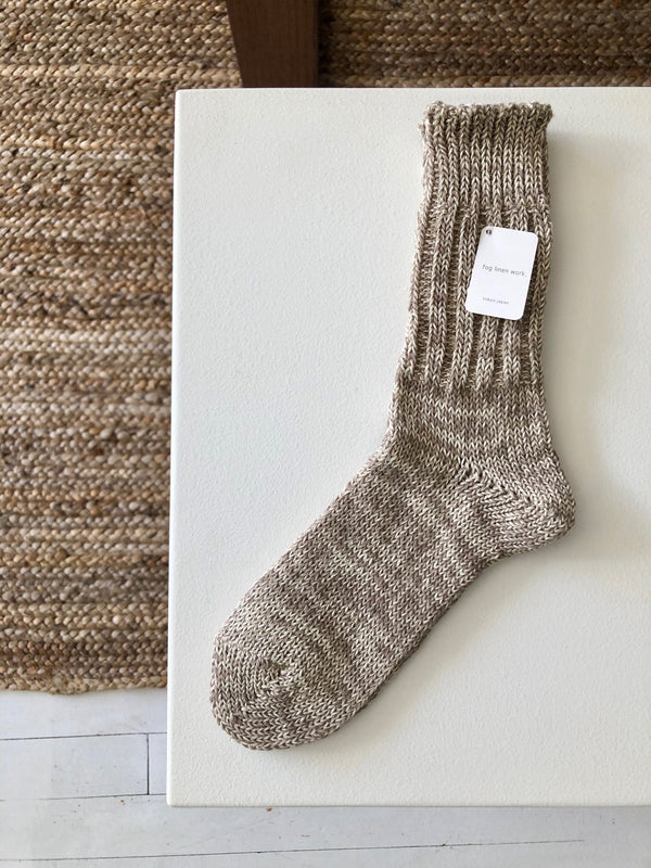 SALE | Linen Cotton Socks | Fog Linen Work