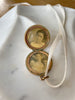 Victorian Engraved Village Locket Necklace