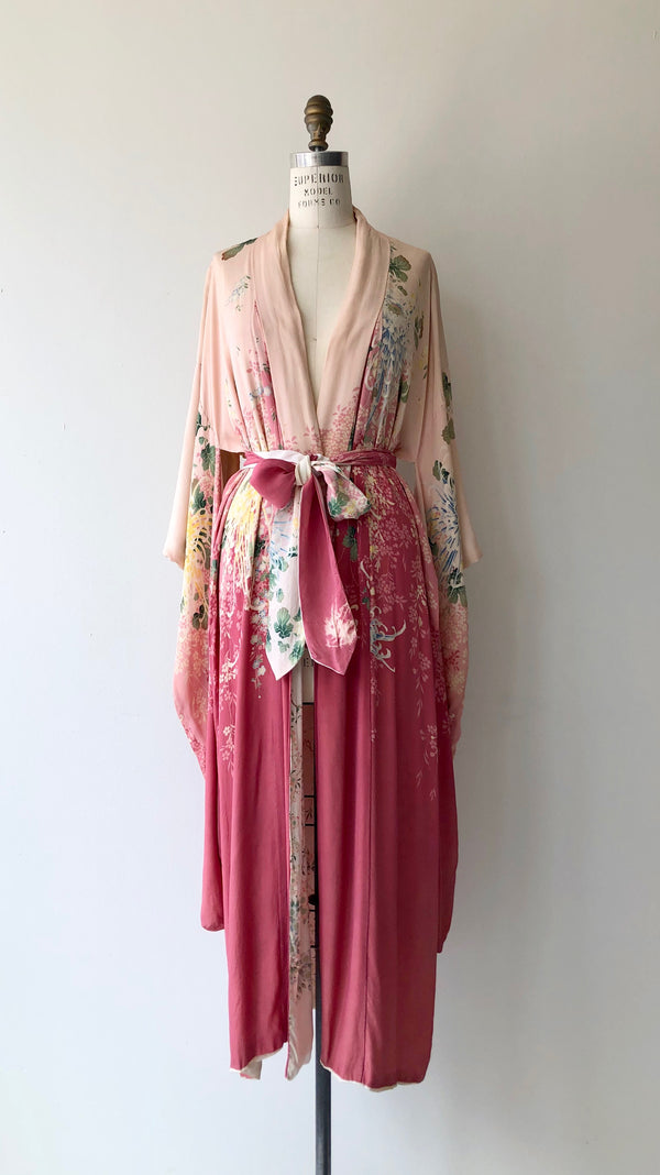 Antique 1920s Japanese silk kimono