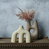 Twin Arch Cement Vase Scuplture
