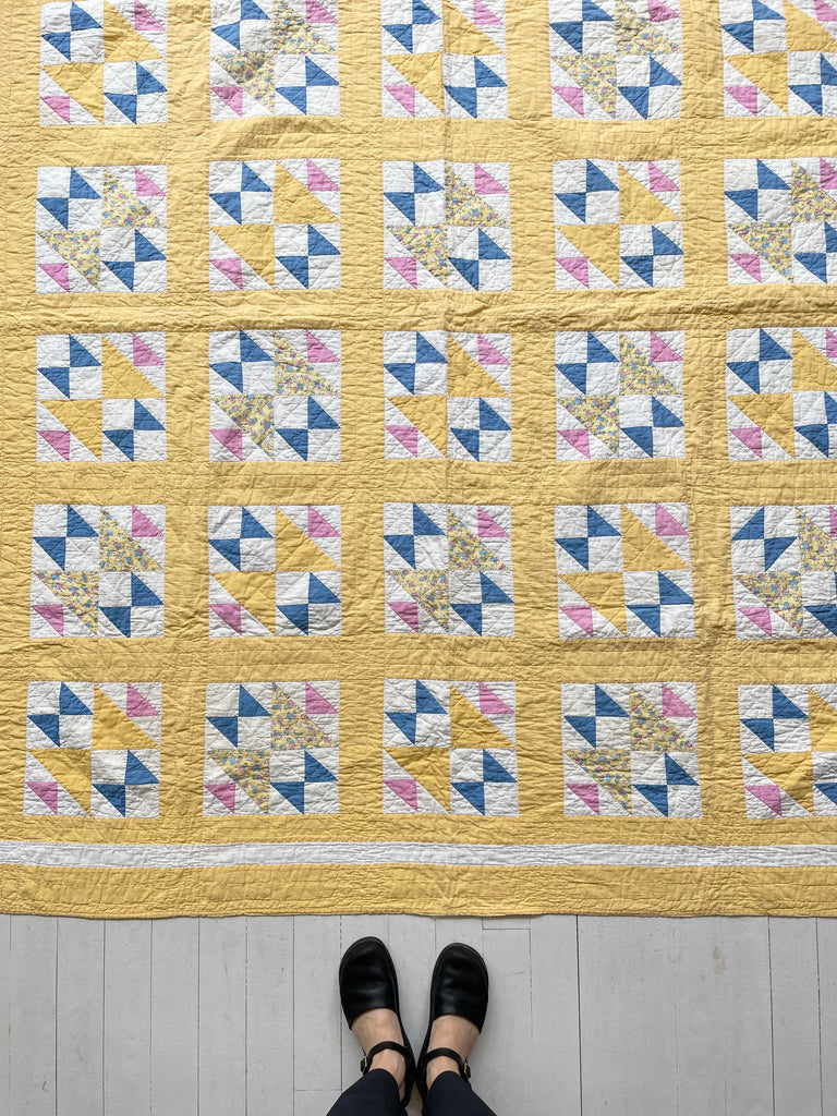 Vintage Old Maid's Puzzle Quilt