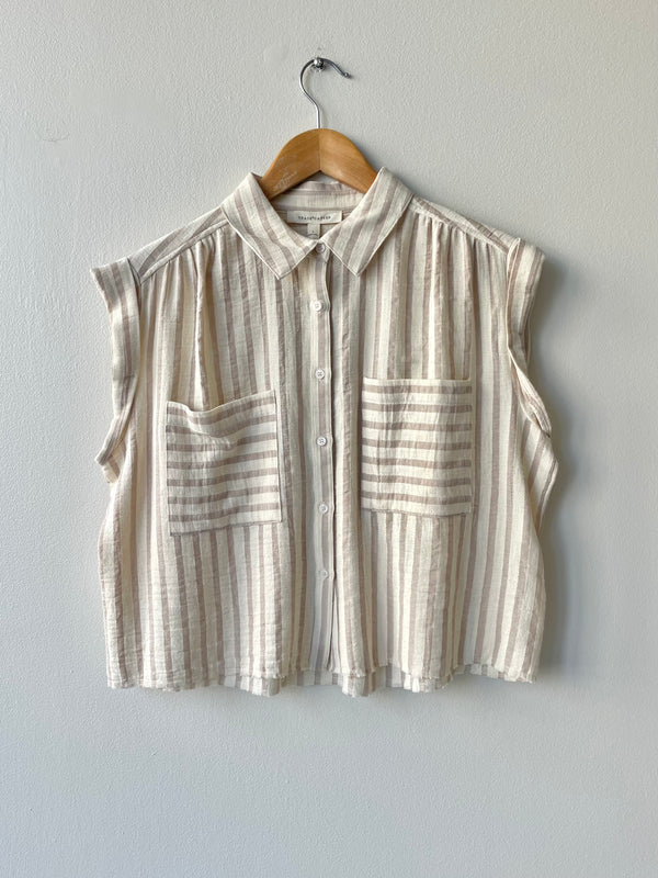 Directed Stripe Blouse
