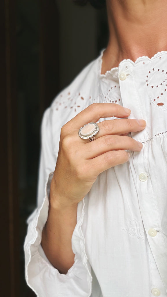 Mother of Pearl Sterling Ring