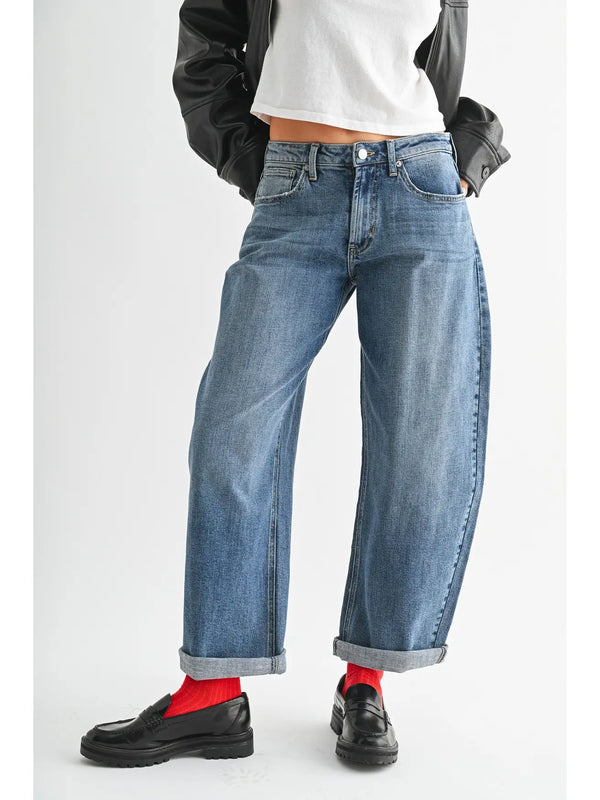Classic Barrel Jean | Just Black Denim