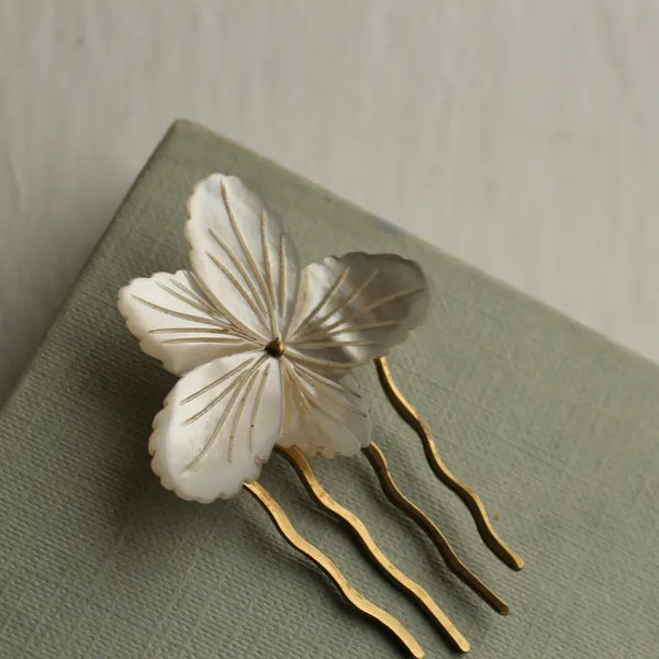 Mother of Pearl Hair Comb