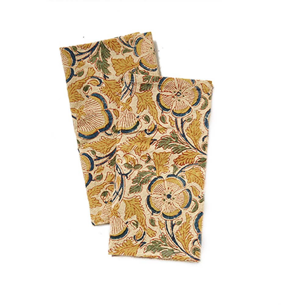 Block Print Cotton Napkins | Set of 2
