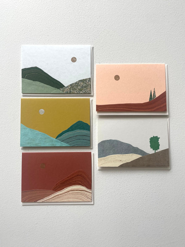 Landscape Collage Cards | Runaway Press