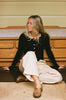 Organic Baby Rib Cardigan | Black