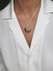 Cloisonné Cutout Heart Necklace