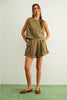 Stitch Trim Linen Top