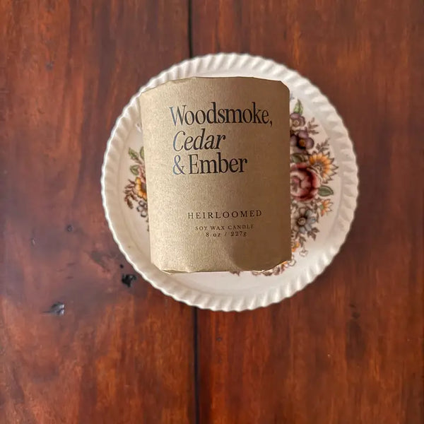 Woodsmoke Cedar Ember Candle | Heirloomed