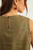 Stitch Trim Linen Top