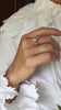 10K Diamond & Sapphire ring