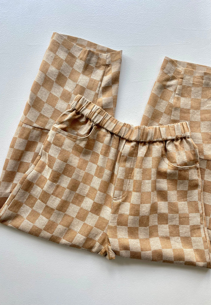 Checkerboard Barrel Pant | Amente