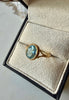 Vintage 10K Gold Blue Topaz Ring