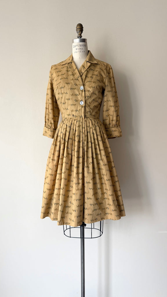 Racing Horses Dress | 1950s