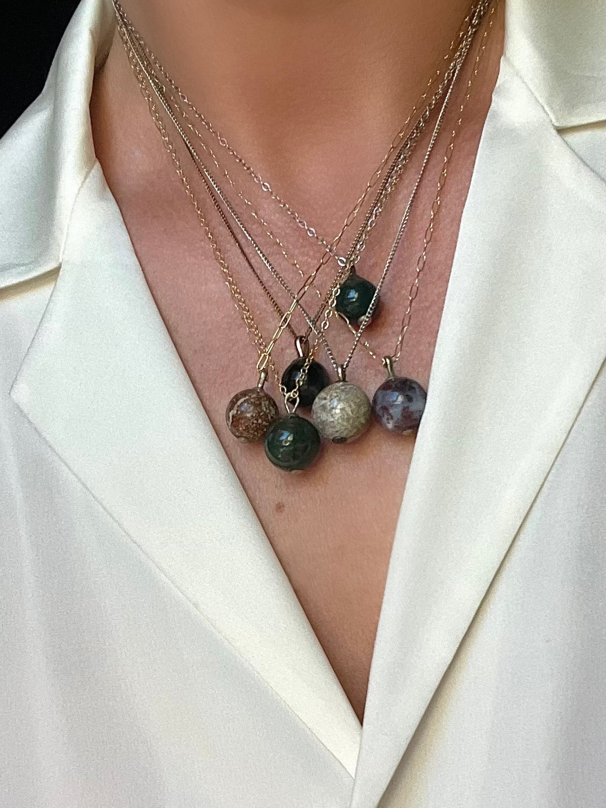 Precious Stone Necklace Collection – DEAR GOLDEN