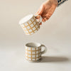 Speckle Grid Mug with Lid