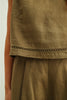 Stitch Trim Linen Top
