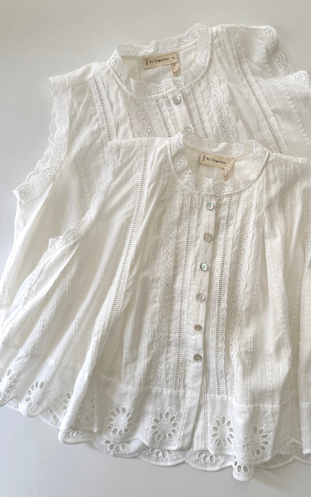 Ozetta Eyelet Top
