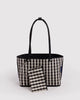 BAGGU Reversible Nylon Tote | Black & Gingham