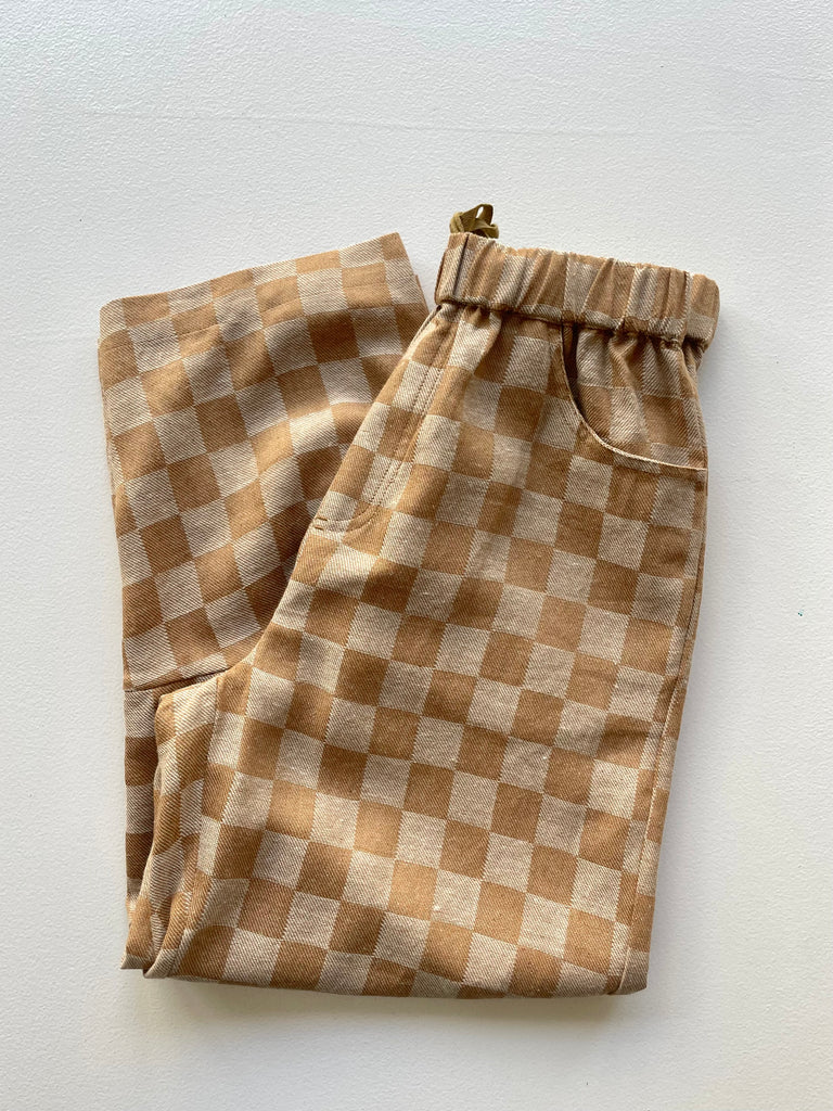 Checkerboard Barrel Pant | Amente