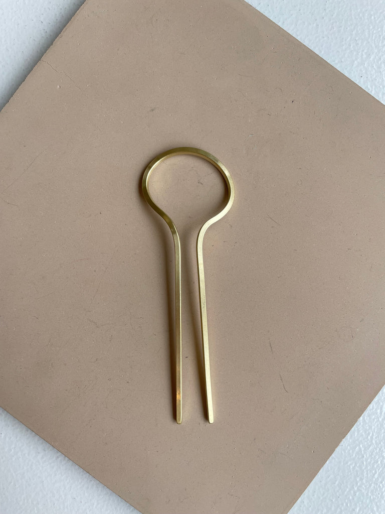 Sculpture Brass Hair Pins