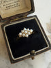 10K Gold & Cluster Pearl Ring
