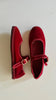 Velvet Mary Janes