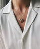 Cloisonné Cutout Heart Necklace