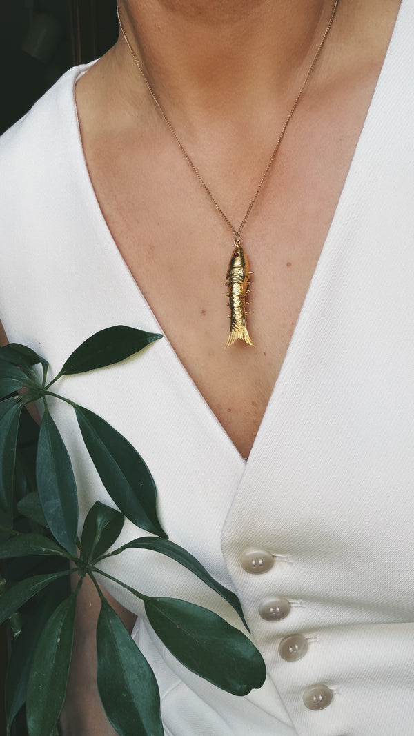 Articulated Fish Necklace