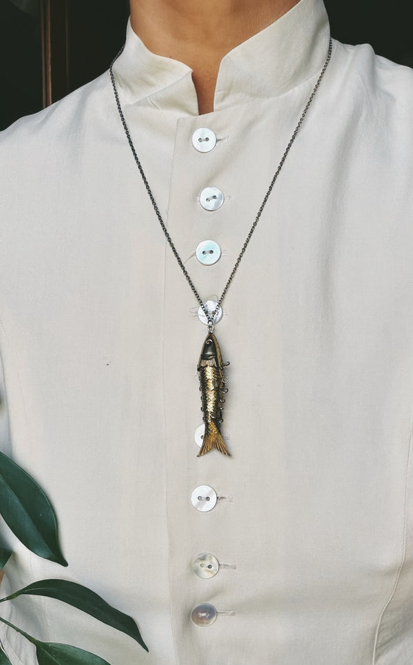 Articulated Fish Necklace