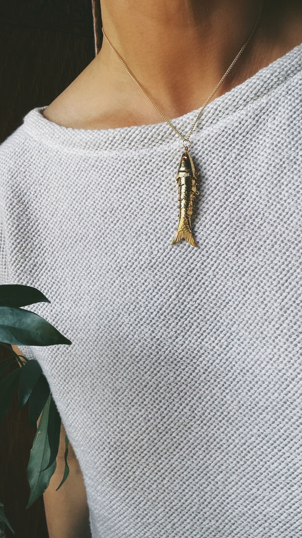 Red Eye Fish Necklace