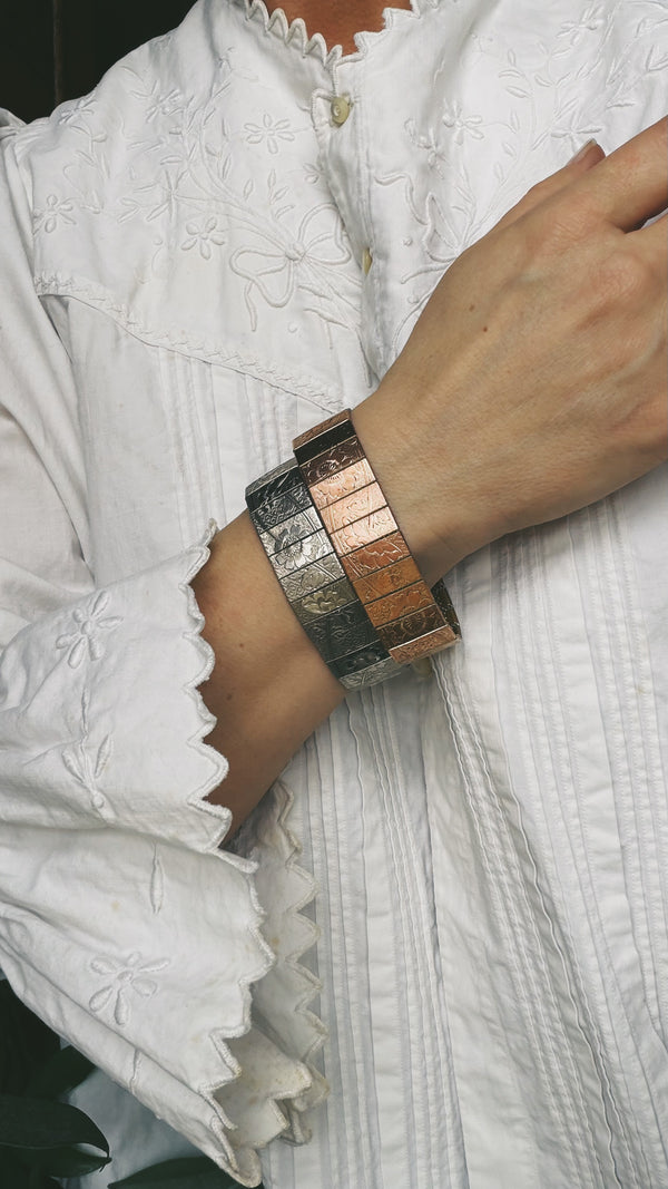 Embossed Flowers Bracelets