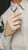 Floral Scrimshaw Ring | 1970s
